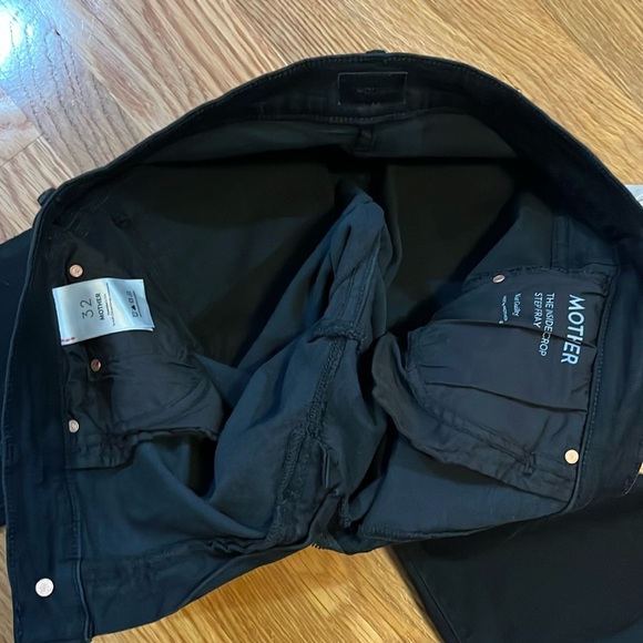 MOTHER The Insider Crop Step Fray Jeans Size 32 NWT - Picture 10 of 13